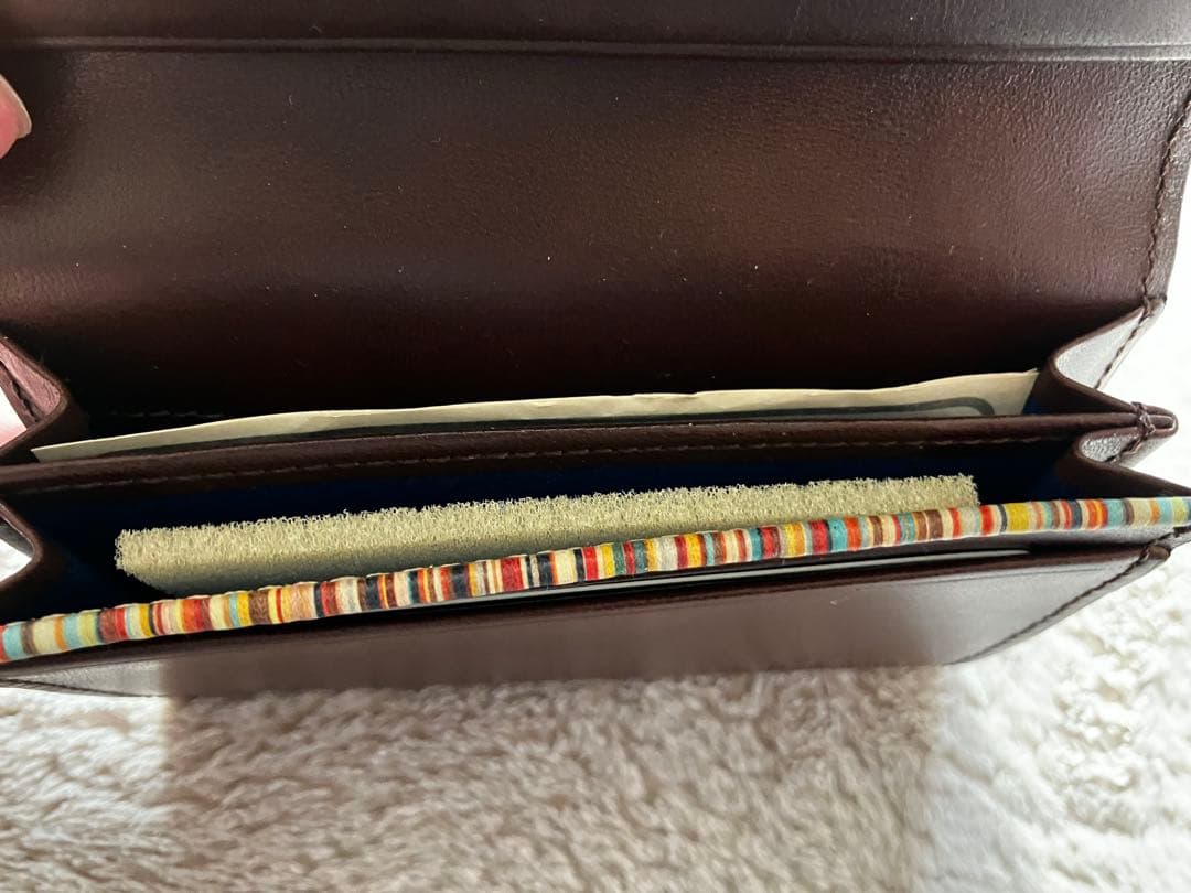 【新品未使用】Paul Smith ブラウンレザー 名刺入れ