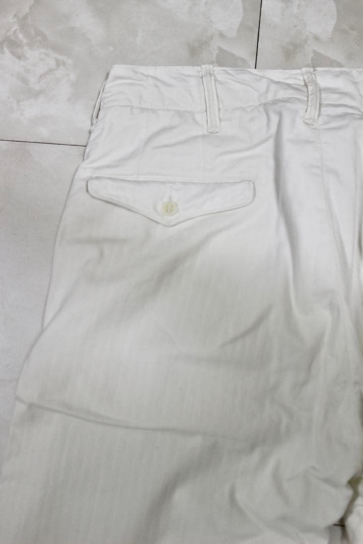 RRL ヘリンボーン ツイル　オフィサーズ　パンツ　ホワイト　本日限定価格！
