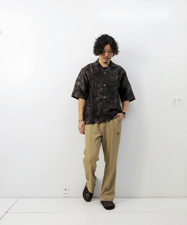 Needles W.U. ツイル ジャージ ブーツカット パンツ スラックス M