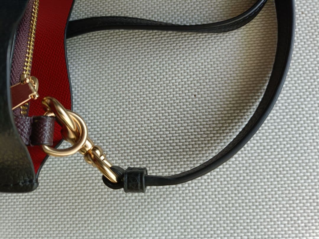 COACHモリートートブラックレザーバッグ