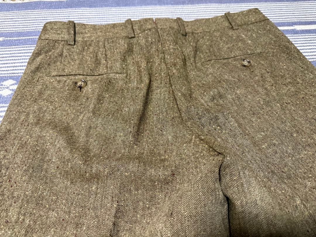 美品SHIPS Bernard Zins ウールスラックス パンツ 40サイズ