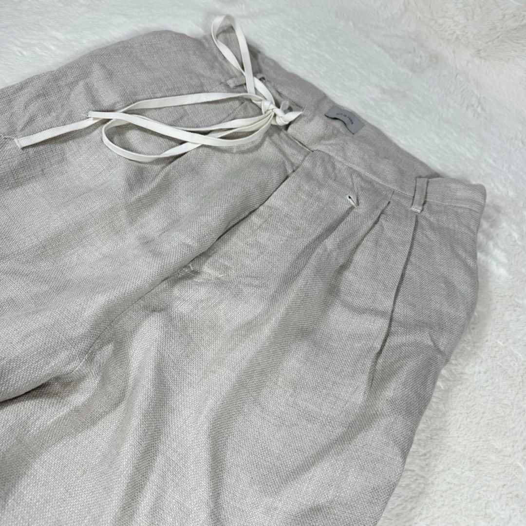 BED J.W FORD ベッドフォード リネン カーゴパンツ レザーベルト 1