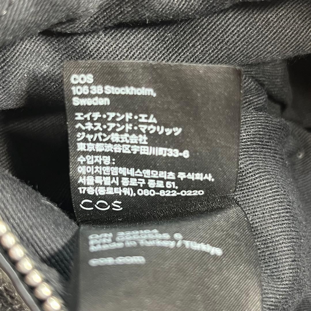 コ*モ様 COS コス ボディバッグ 羊革 プリーツベルトバッグ 黒 closs