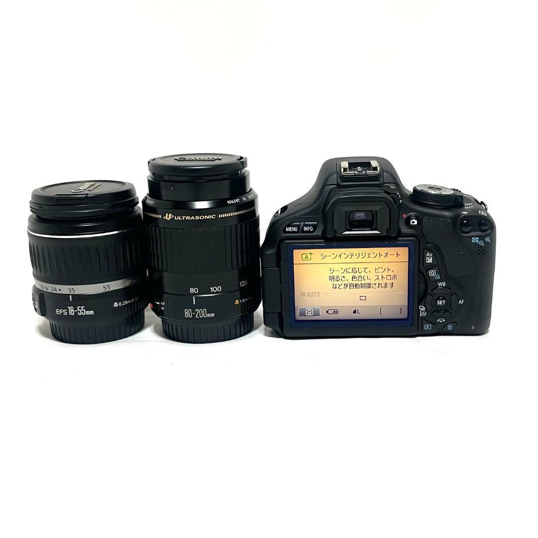 遠景も日常もこれ1台❣️ Canon EOS Kiss X5 Wズームセット