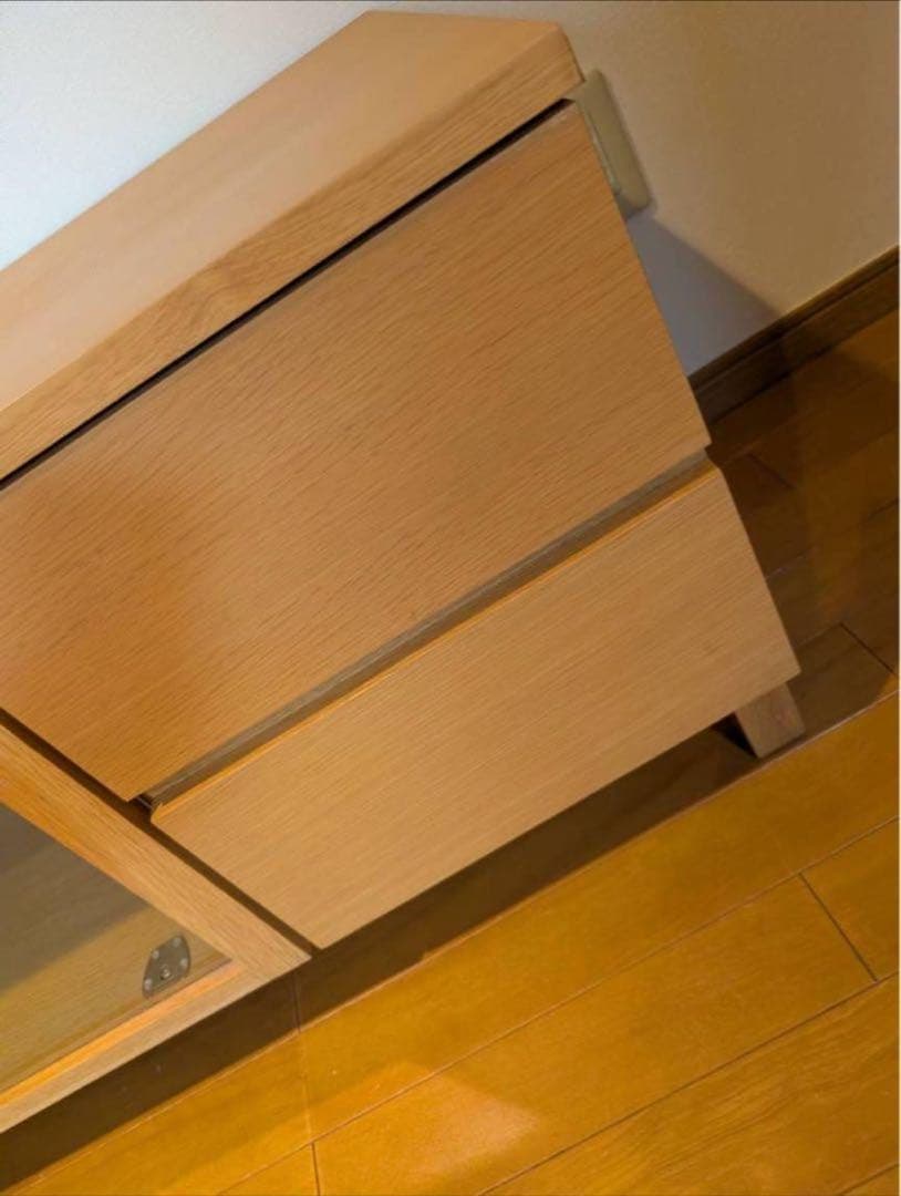 ■送料込■無印良品 木製テレビボード オーク材 棚 収納 木製家具 TV台