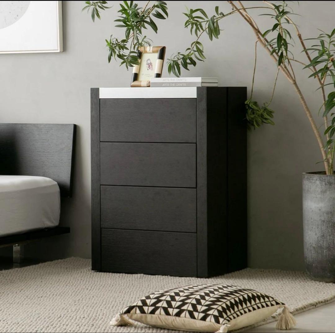 ARMONIA アルモニア Aica 4段チェスト 引き出し サイドテーブル 黒