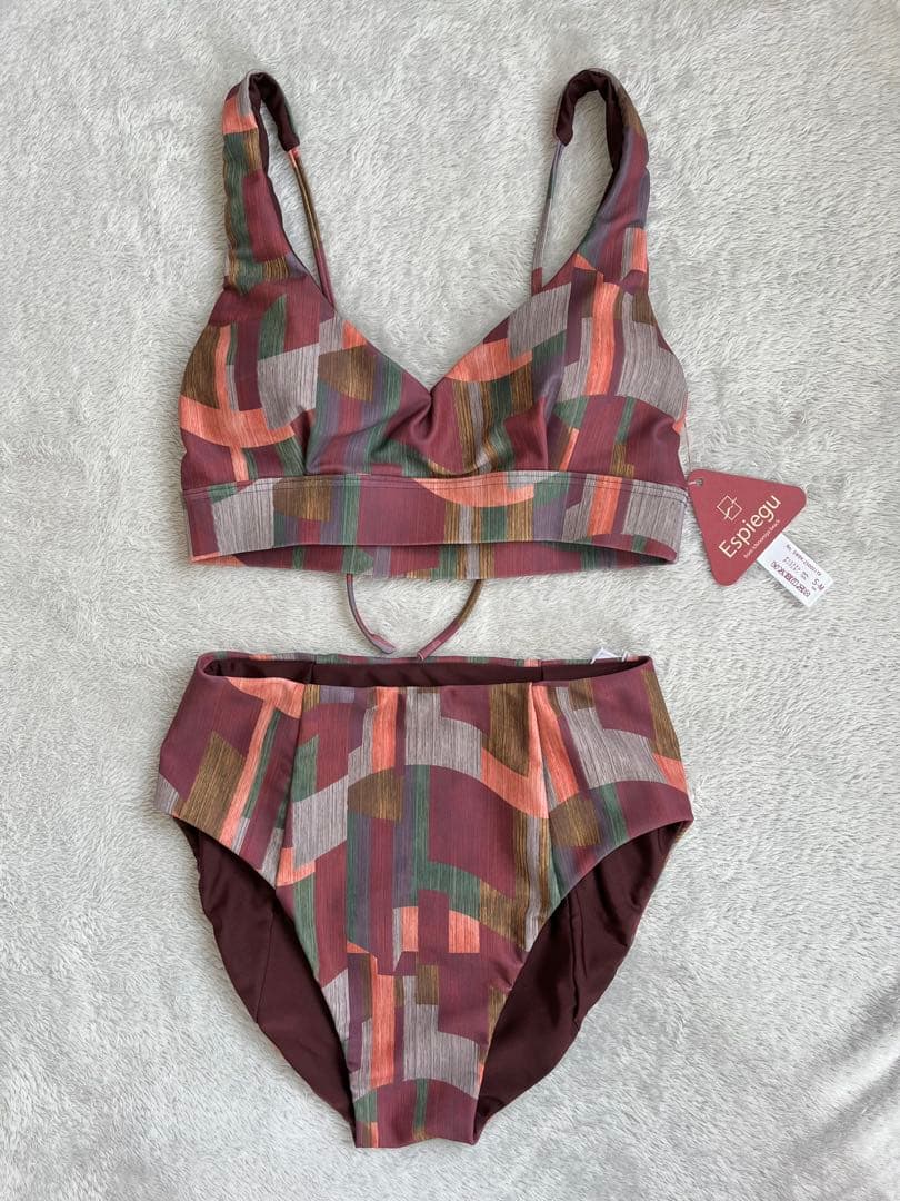 新品Espiegu ビキニsetボルドー［M-L］