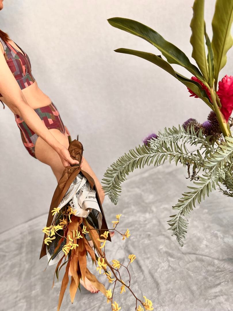 新品Espiegu ビキニsetボルドー［M-L］