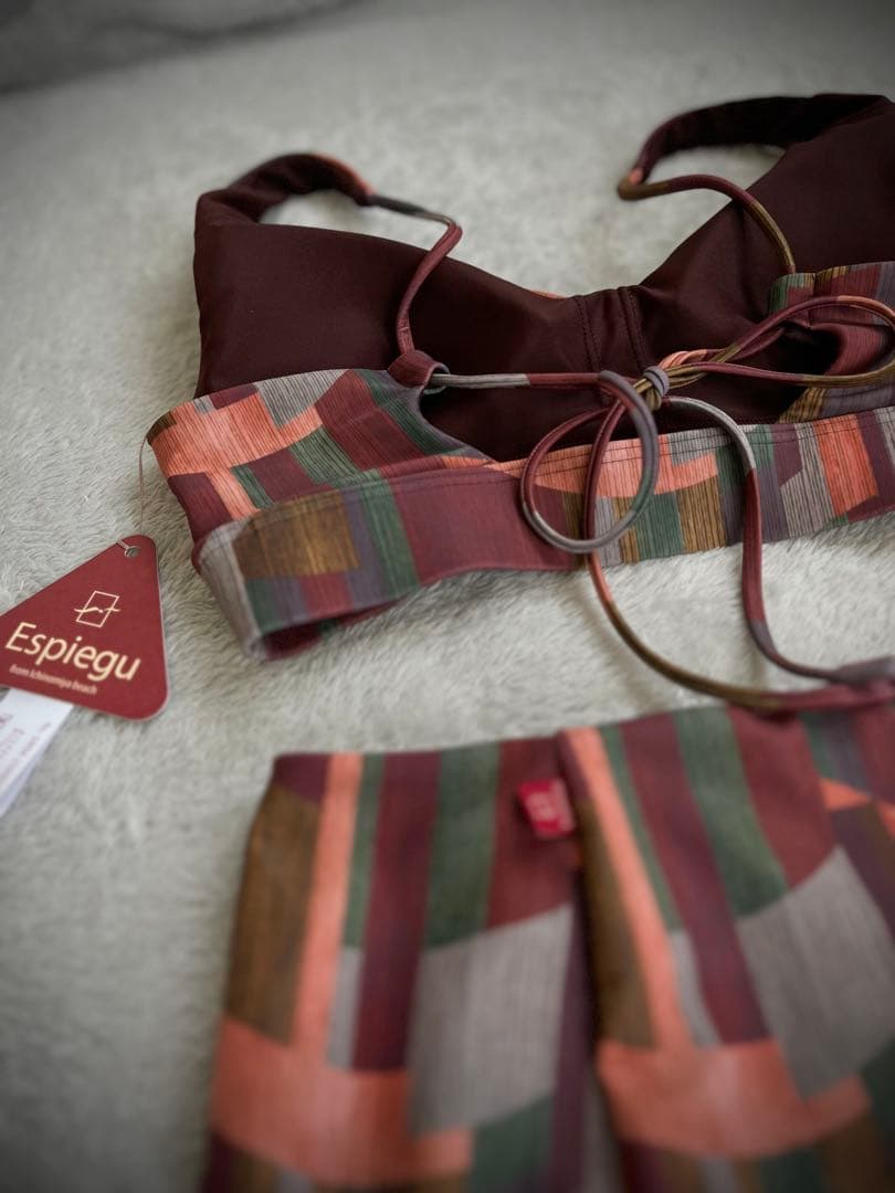 新品Espiegu ビキニsetボルドー［M-L］