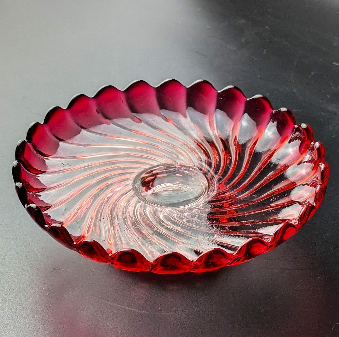 リビングを華やかに★オールドバカラ バンブー 15㎝センターピースフランス