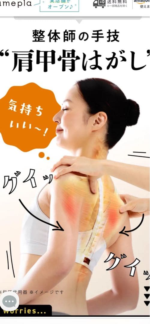 正規品！amepla 肩甲骨はがしピロー