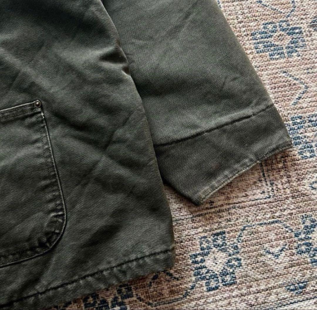 90s USA製 carhartt チョアコート ダックジャケット モスグリーン