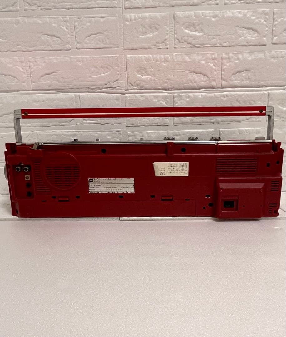 TOSHIBA 東芝　シュガーダブルラジカセ　昭和レトロ　赤 ジャンク品