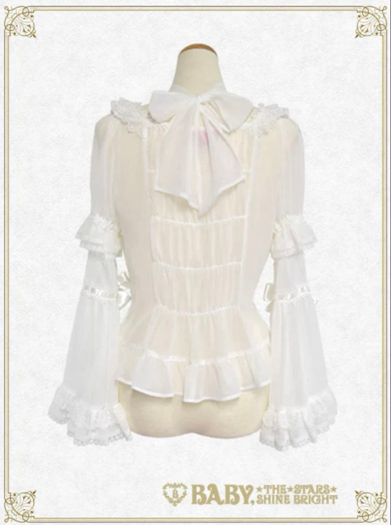 BABY シフォンプリンセスドレスブラウス オフ白