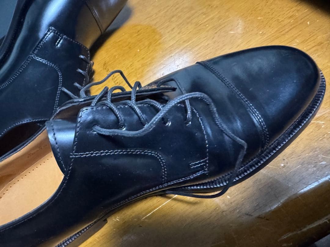 コールハーン　ストレートチップ　レザーソール　未使用品　26.5cm