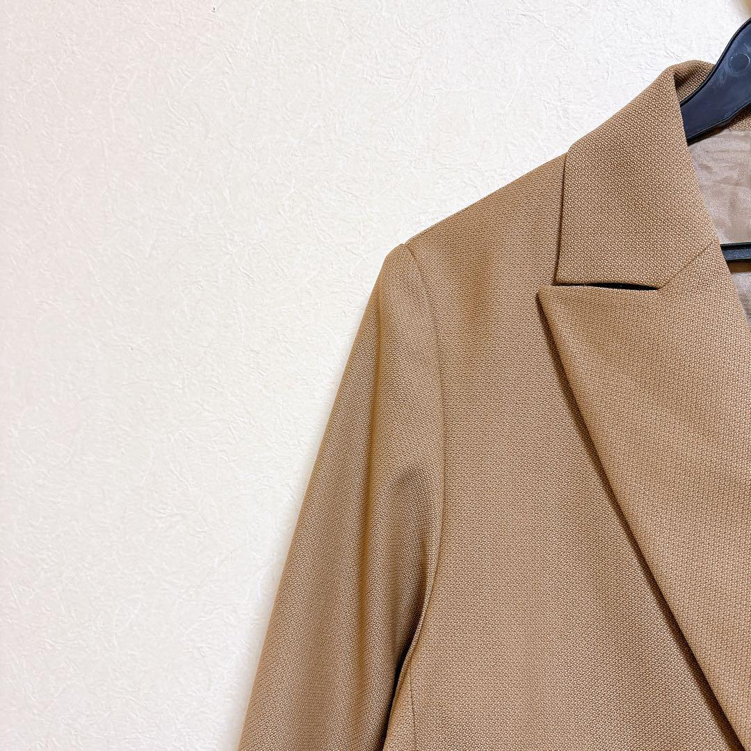 NOBLE ピークドラぺルダブルジャケット 36 キャメル