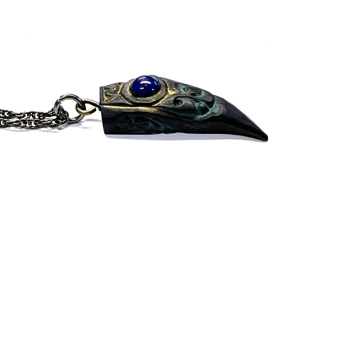 北海道アイヌコタン　西田智三さん　ペンダント　パワーストーン　天然石ラピスラズリ