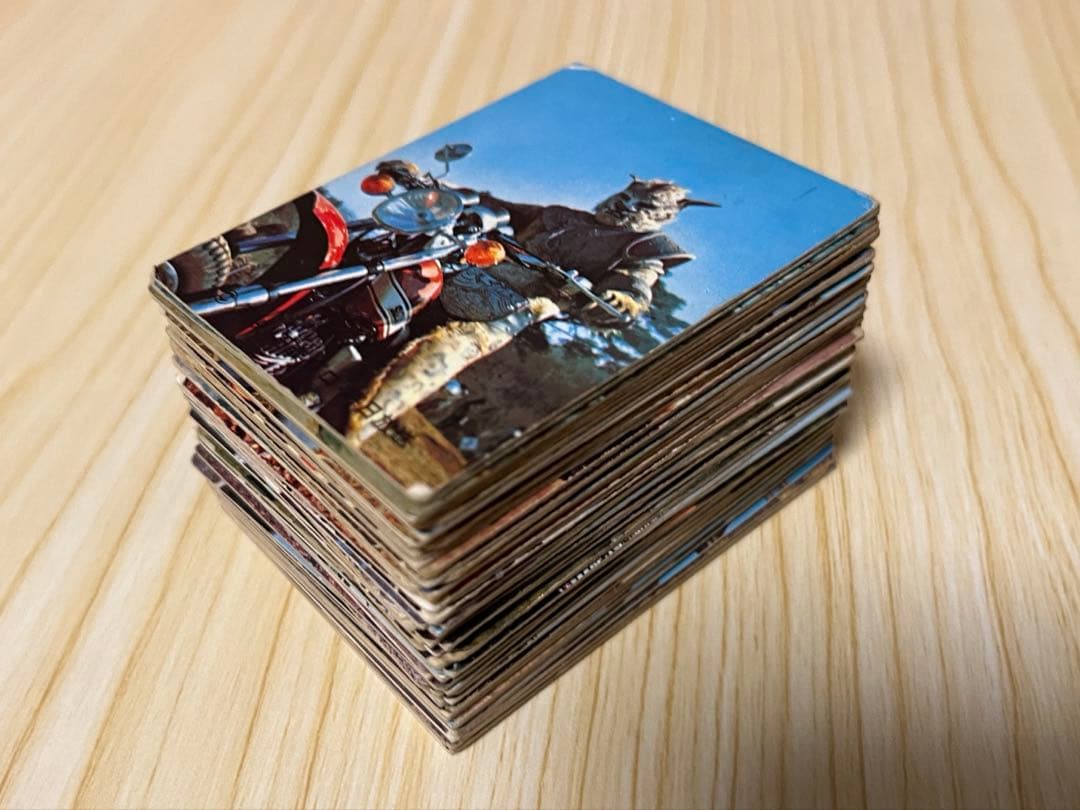 カルビー製菓 仮面ライダーカード 65枚 アルバム2冊付き当時品 大量