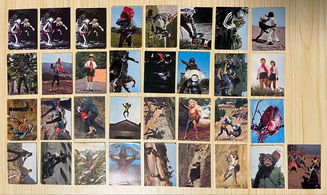 カルビー製菓 仮面ライダーカード 65枚 アルバム2冊付き当時品 大量