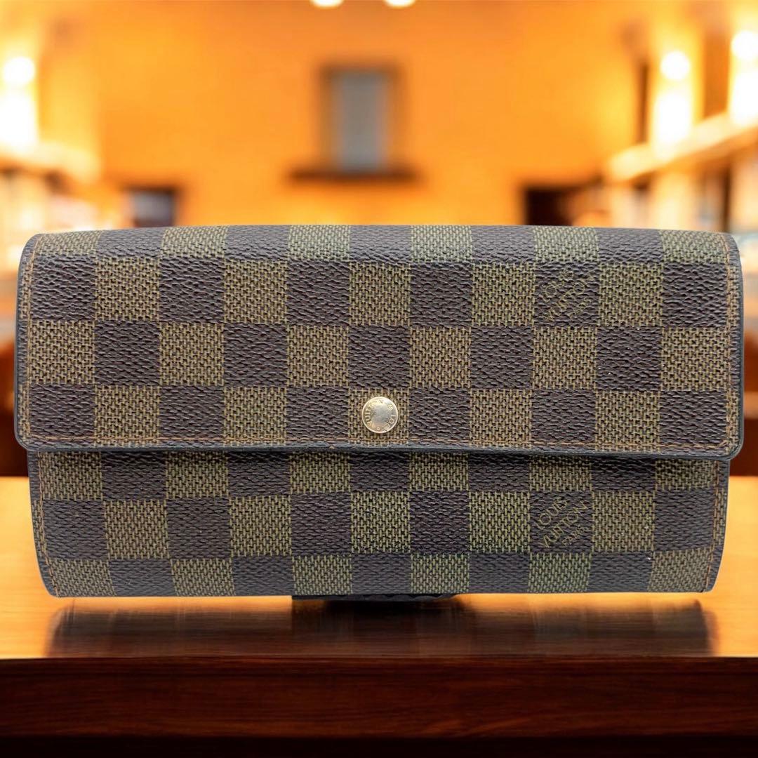 【極美品】ルイ・ヴィトン ダミエ サラ 長財布 N61734 K11