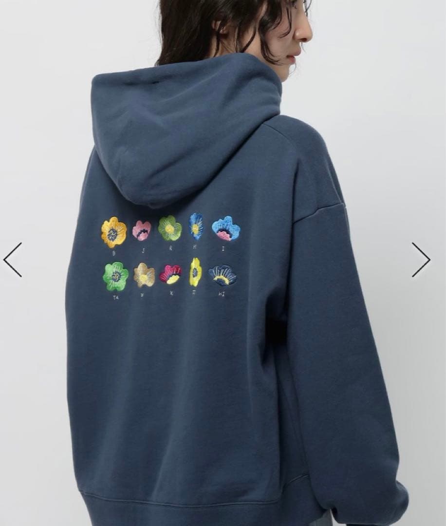 boyfriend niko and コラボ パーカー M ネイビー