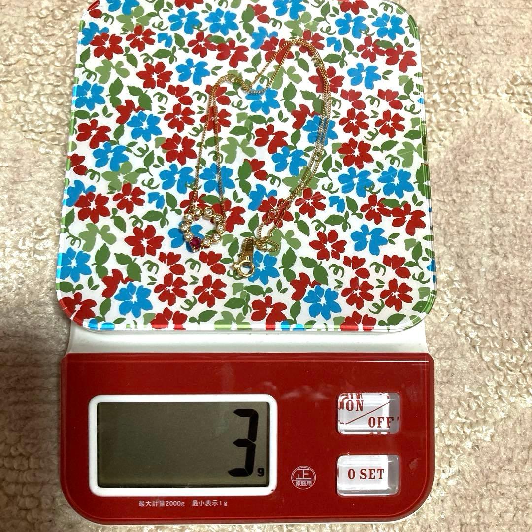 セイコー　18kダイヤペンダント　0.29ct ルビー0.27ct