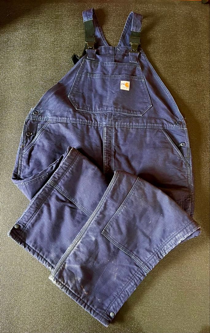 carhartt FR オーバーオール ダブルニー ダック地　MEXICO製