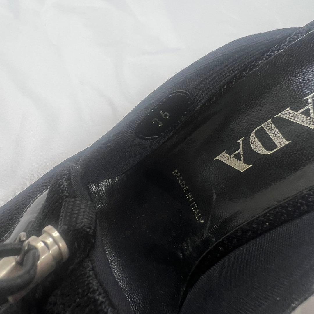 靴 Archive PRADA mesh mules black