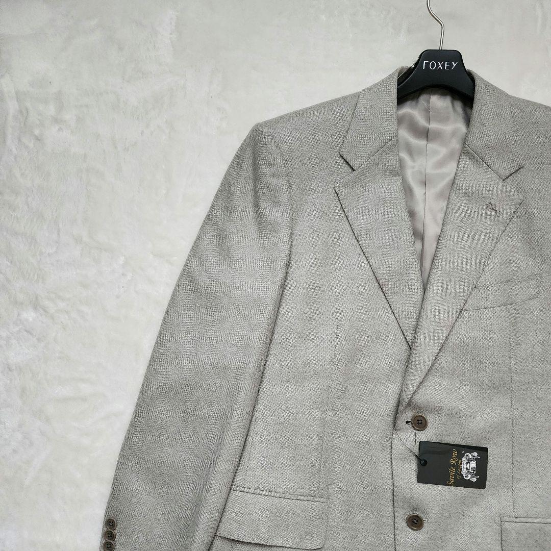 【新品】サヴィルロウ カシミヤ ウール テーラードジャケット XL・AB6