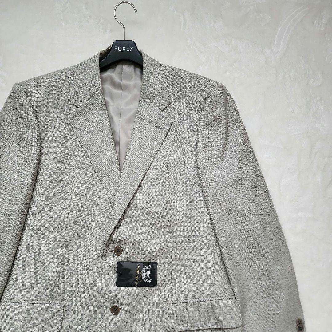 【新品】サヴィルロウ カシミヤ ウール テーラードジャケット XL・AB6