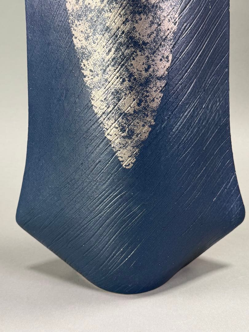 池坊　いけばな　清水焼　小林正明　陶器花器　華道具　高さ52cm 大作花器