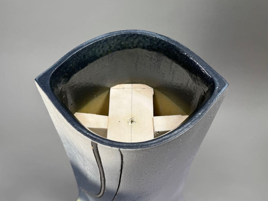 池坊　いけばな　清水焼　小林正明　陶器花器　華道具　高さ52cm 大作花器