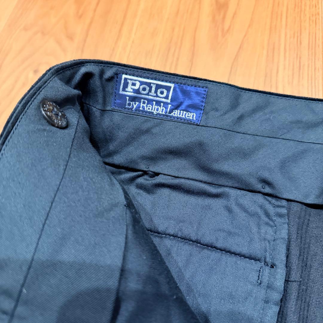 ブラック ◎ 90s POLO ラルフローレン 太畝 コーデュロイパンツ