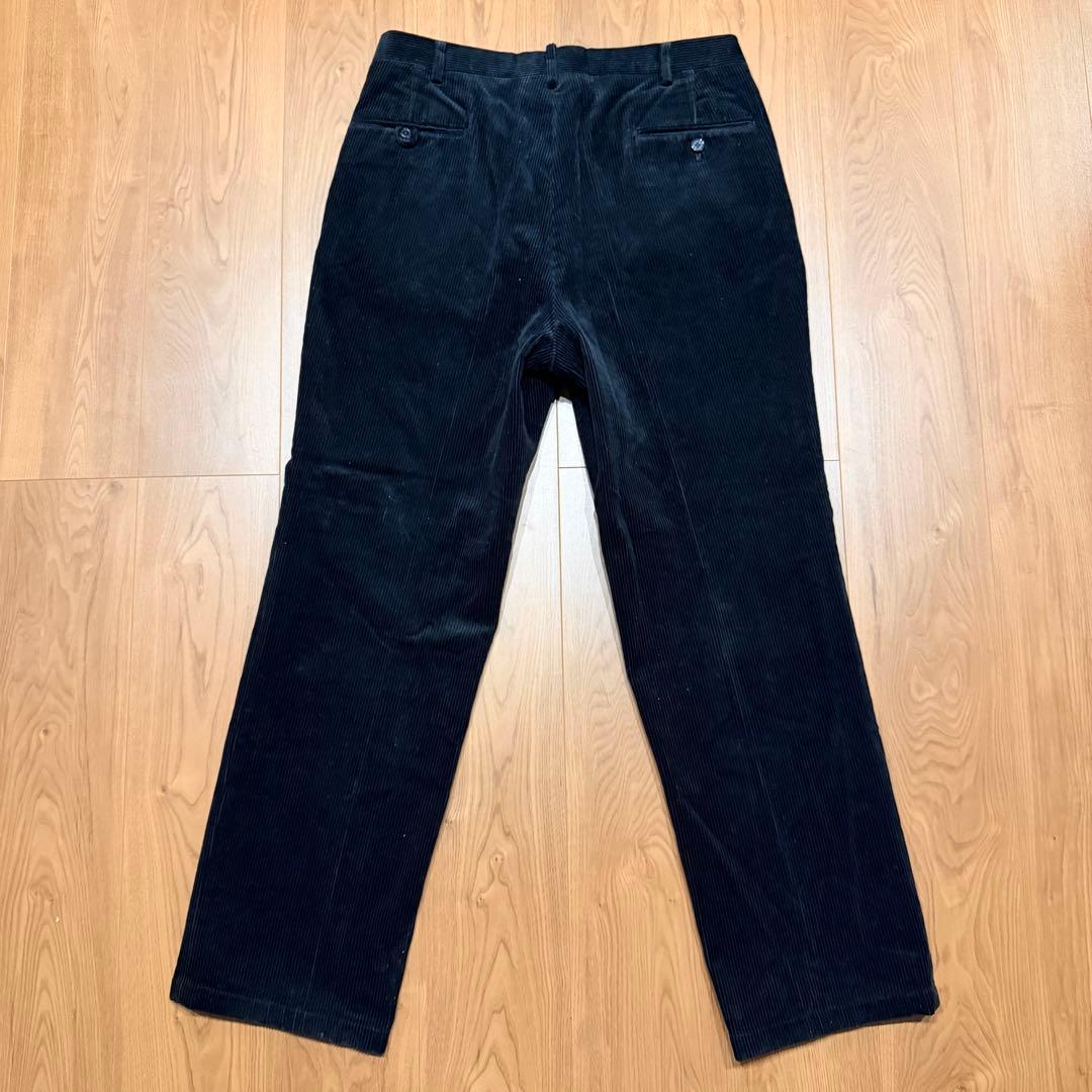 ブラック ◎ 90s POLO ラルフローレン 太畝 コーデュロイパンツ