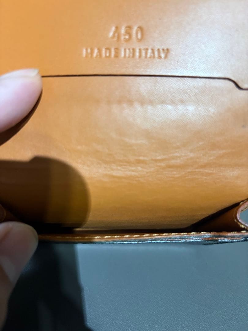 t*u様 【美品】フェリージ/felisi クロコ名刺入れ　ブラック