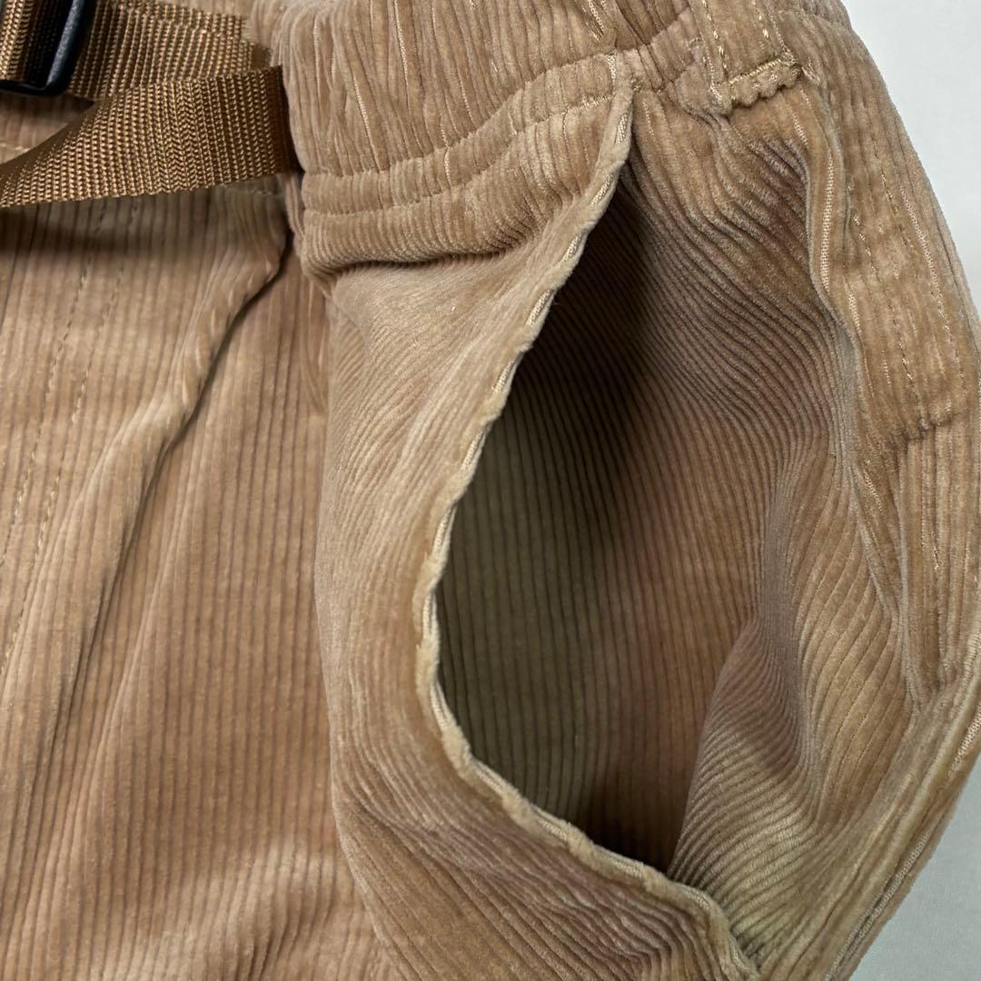 美品 GRAMICCI グラミチ コーデュロイルーズテーパードパンツ ベージュL