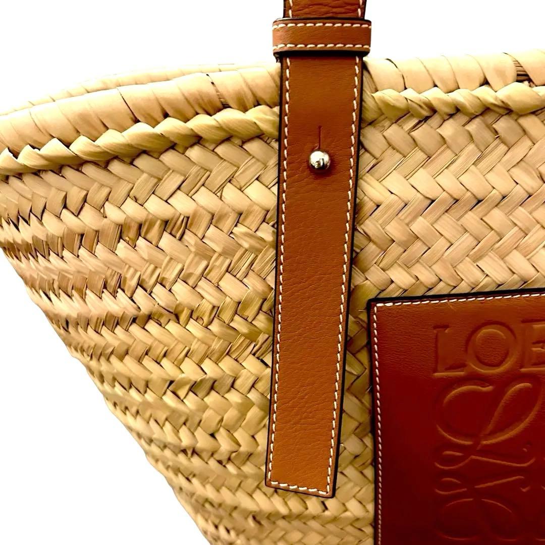 【極美品 ✨】正規品 ロエベ かごバッグ ラフィア トート ラージ バスケット