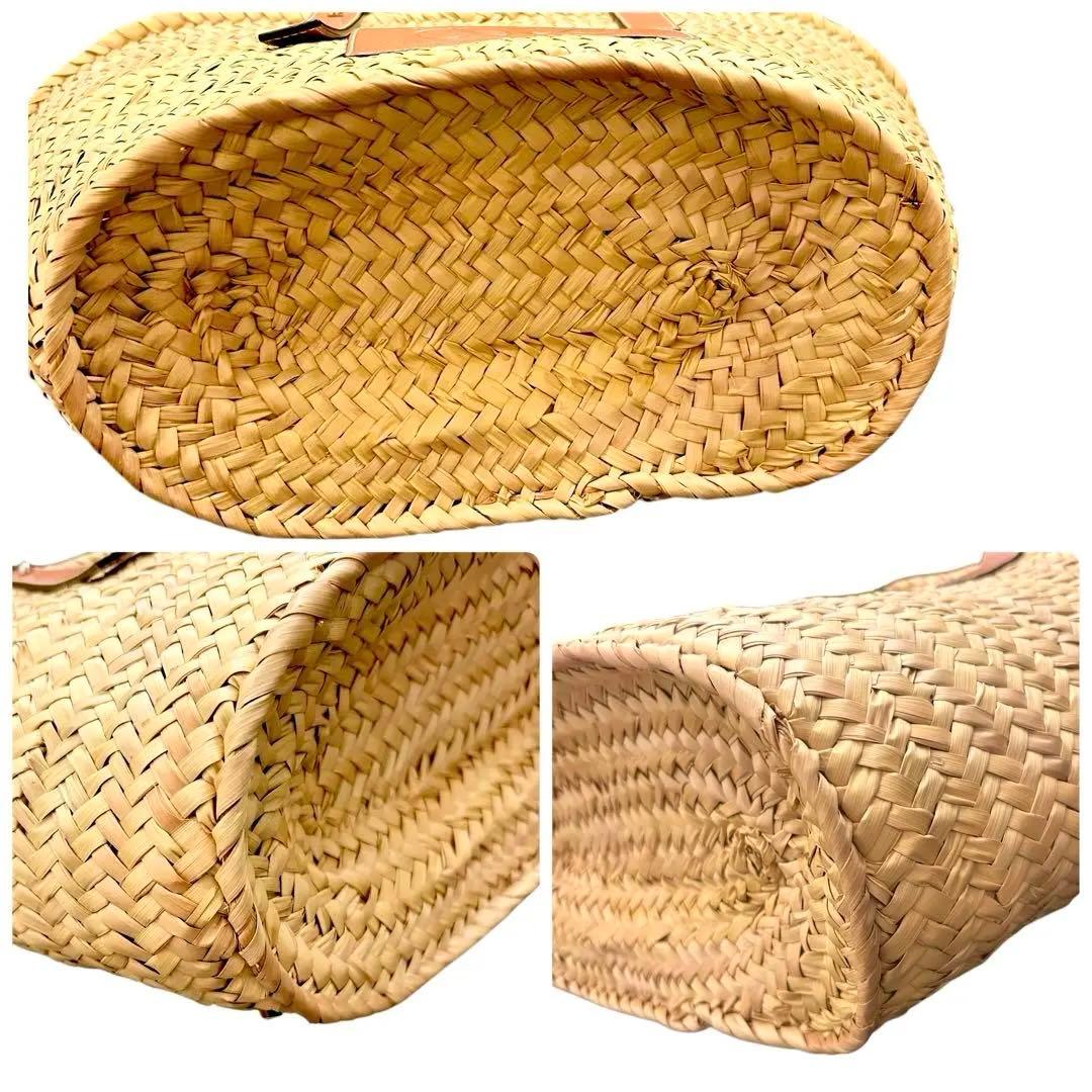 【極美品 ✨】正規品 ロエベ かごバッグ ラフィア トート ラージ バスケット