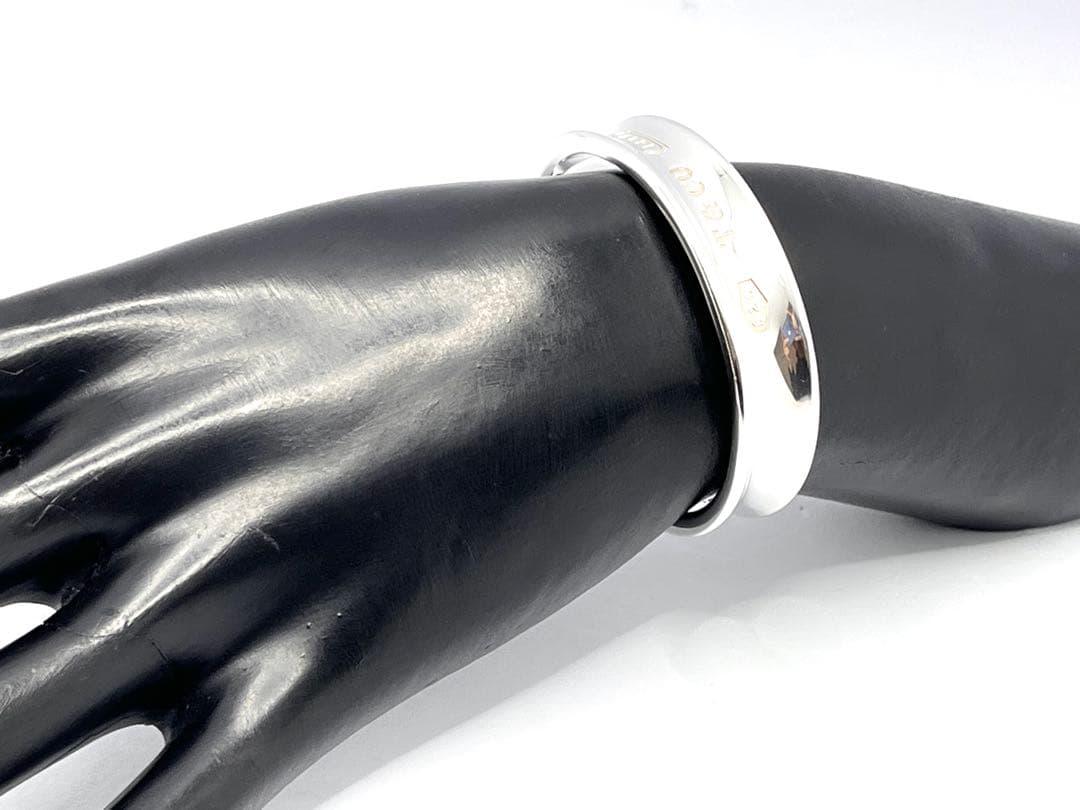 c877美品　1997 ティファニー　1837 ナロー　ワイド　バングル　925