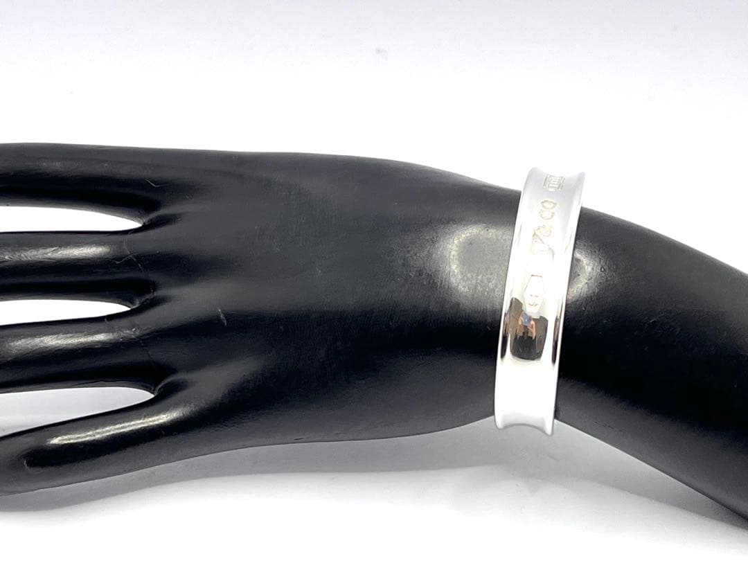 c877美品　1997 ティファニー　1837 ナロー　ワイド　バングル　925