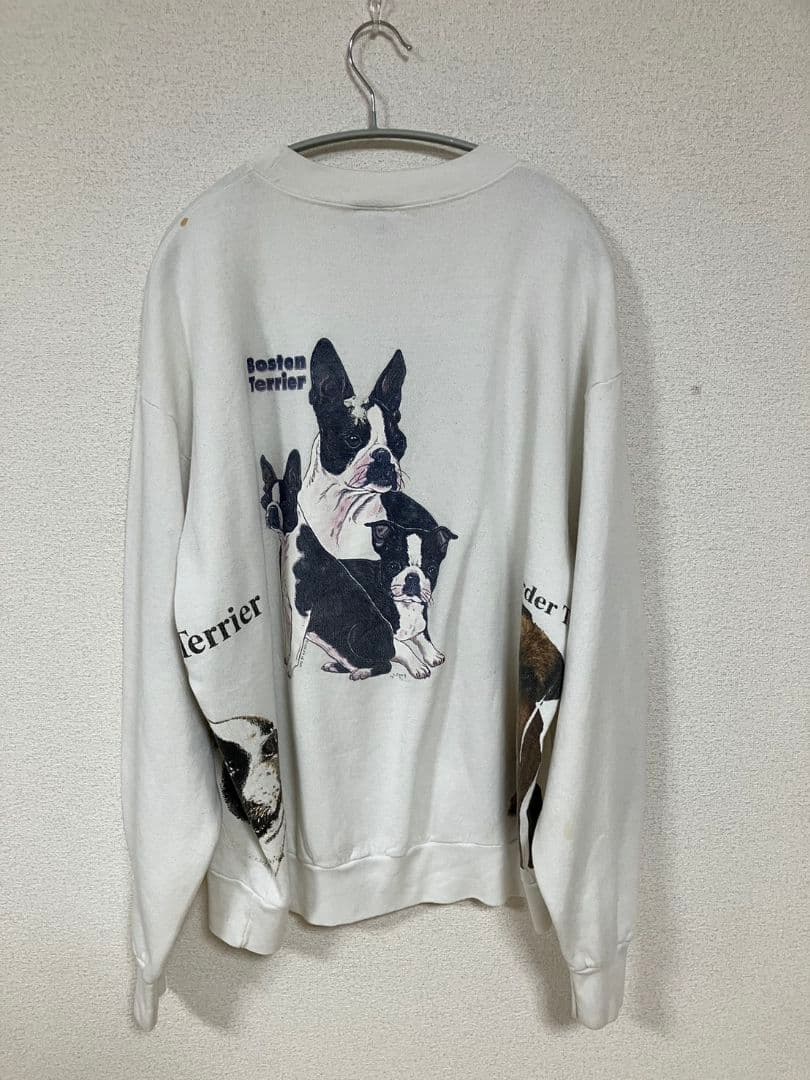 90s Volunteer usa製 犬 アニマル テストプリント スウェット