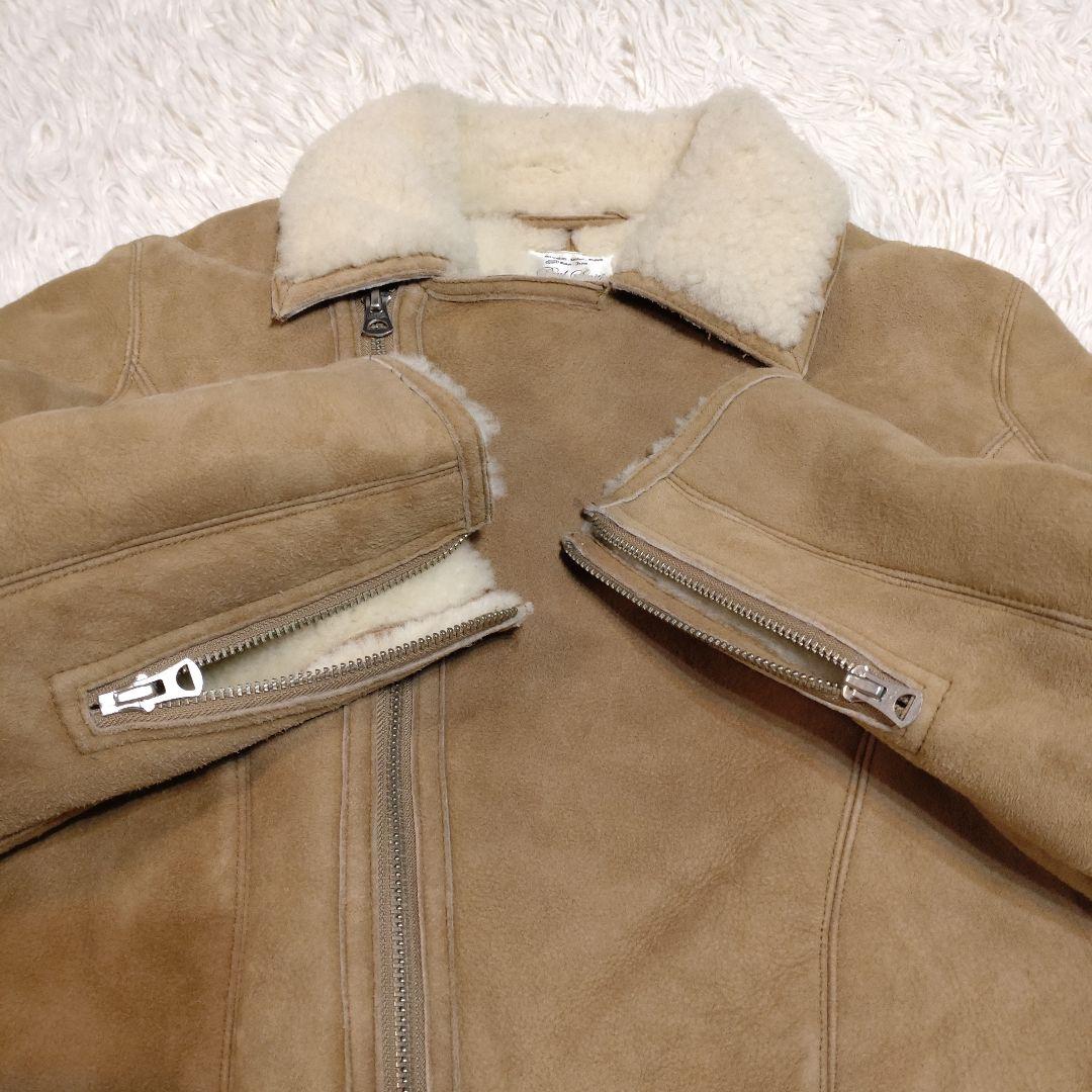 【モンブラン】リアルムートン ライダースジャケット S