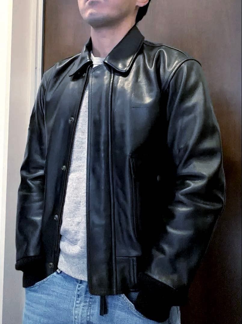 Willis& レザージャケット（牛革）　Mサイズ