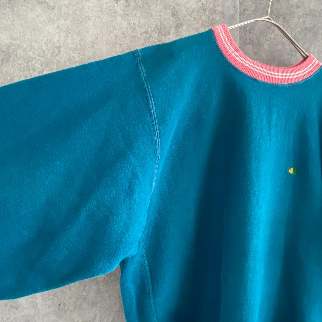 Champion reverse weave 90s リブライン スウェット