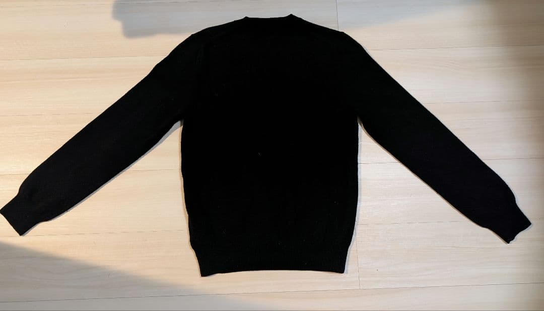 PLAY COMME des GARÇONS ブラック Vネックセーター S