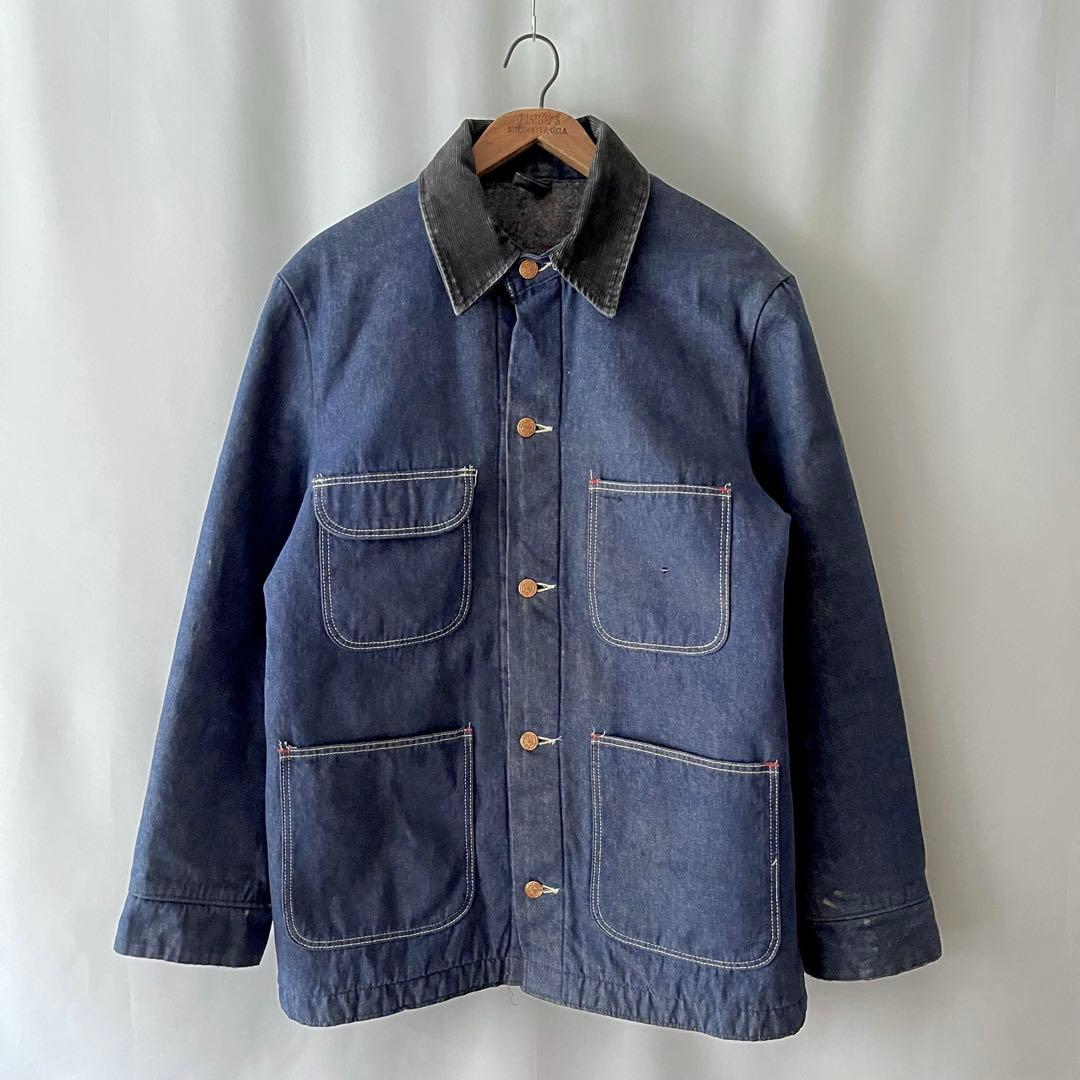 70s Wrangler ライナー デニム カバーオール バットダイ ビンテージ