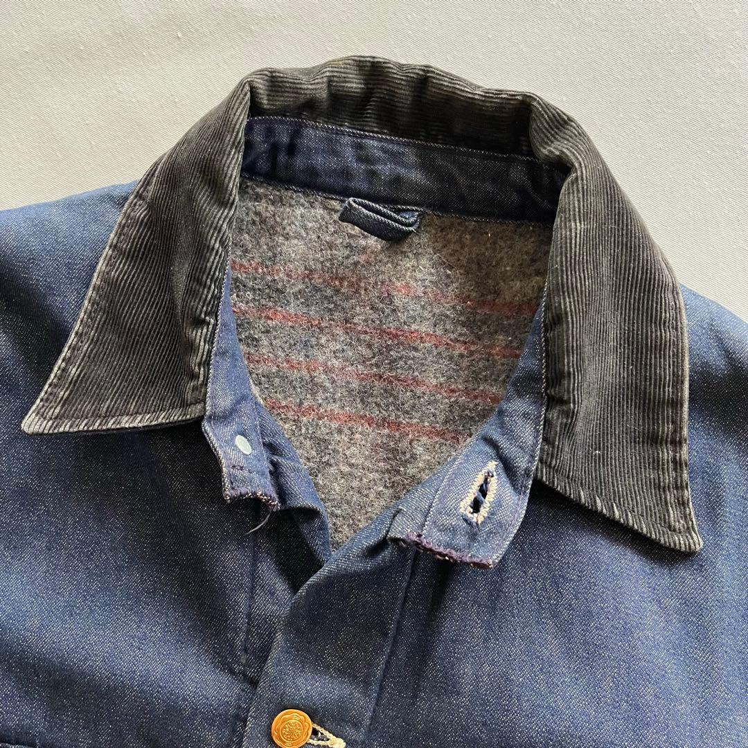 70s Wrangler ライナー デニム カバーオール バットダイ ビンテージ