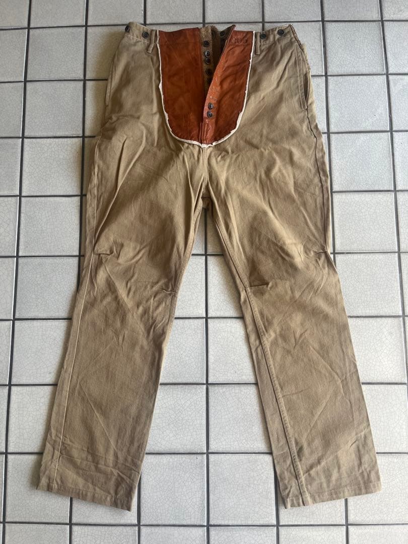 KAPITAL キャピタル　希少 本革仕様 チノ ピエロパンツ ベージュ 3