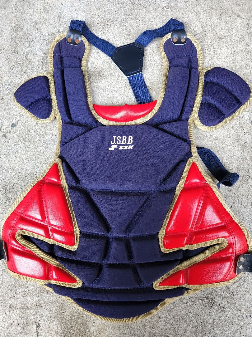 SSK 　キャッチャー用防具 ネイビー/レッド