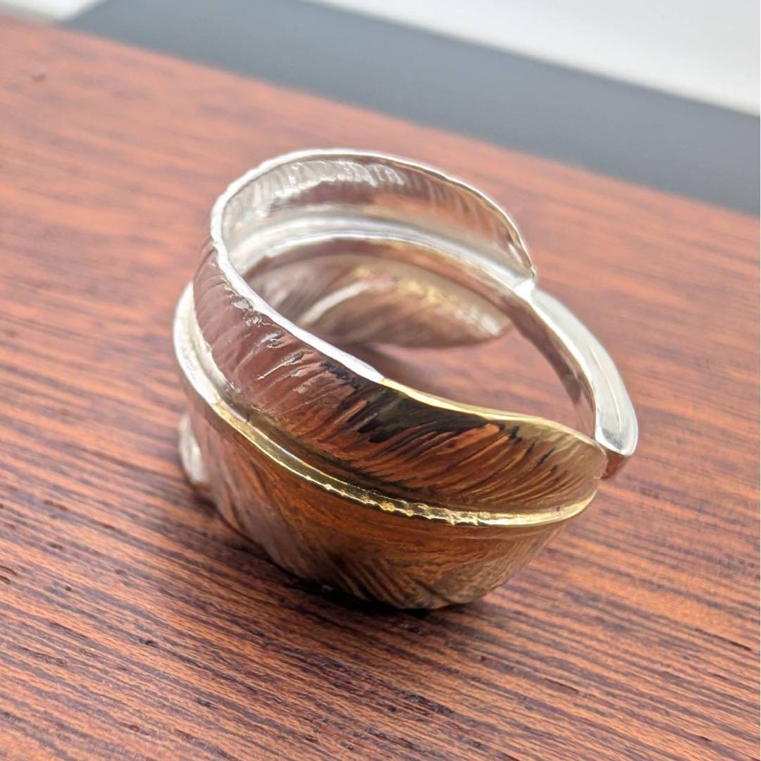 【silver925】　先金特大フェザーリング　新品未使用